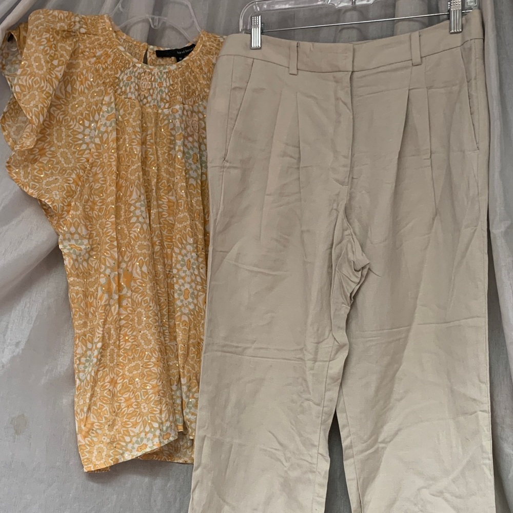 Ann Taylor Beige Dress Pants - Neutral Tailored Trousers